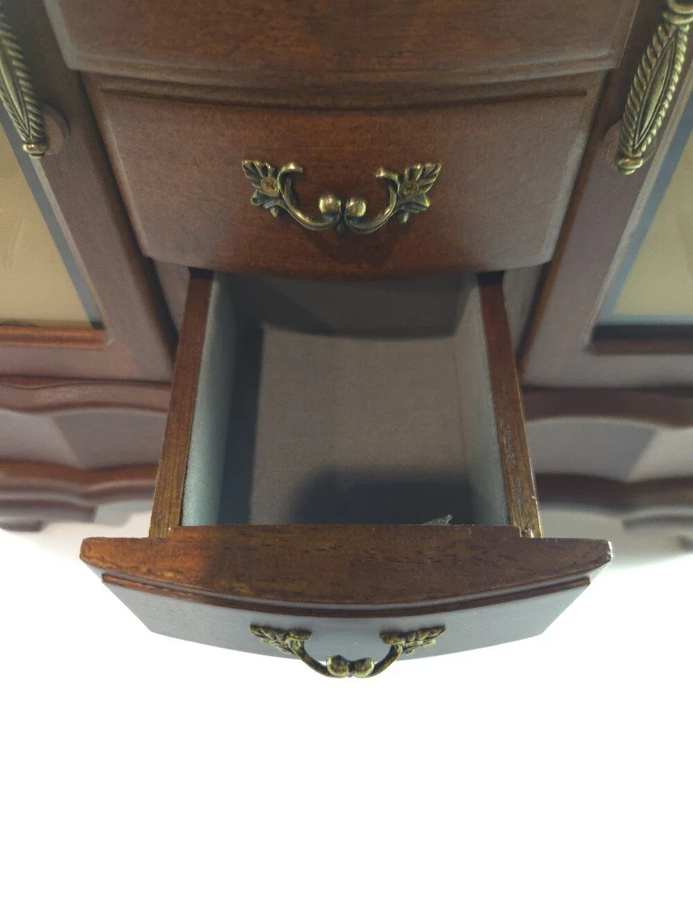 Classic Treasures Wooden Jewelry Chest Armoire - Walnut Finish